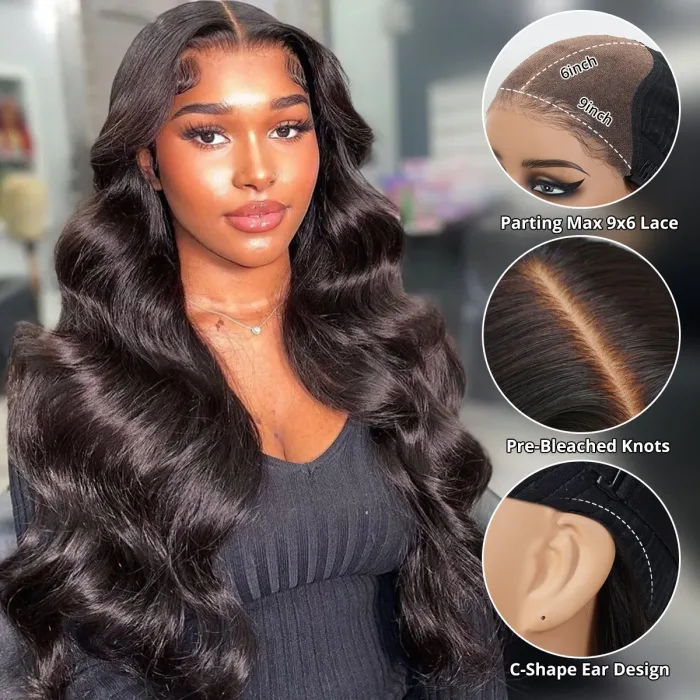 Parting Max 9×6 M-Cap Glueless human hair Wigs