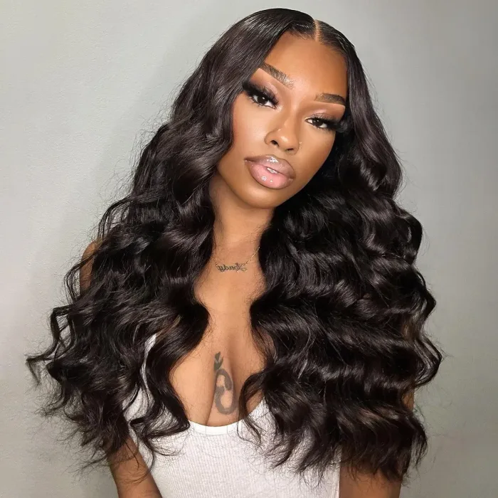 Pre-Cut 6×5 Lace Glueless Wig Body Wave Invisible Knots Natural Hairline