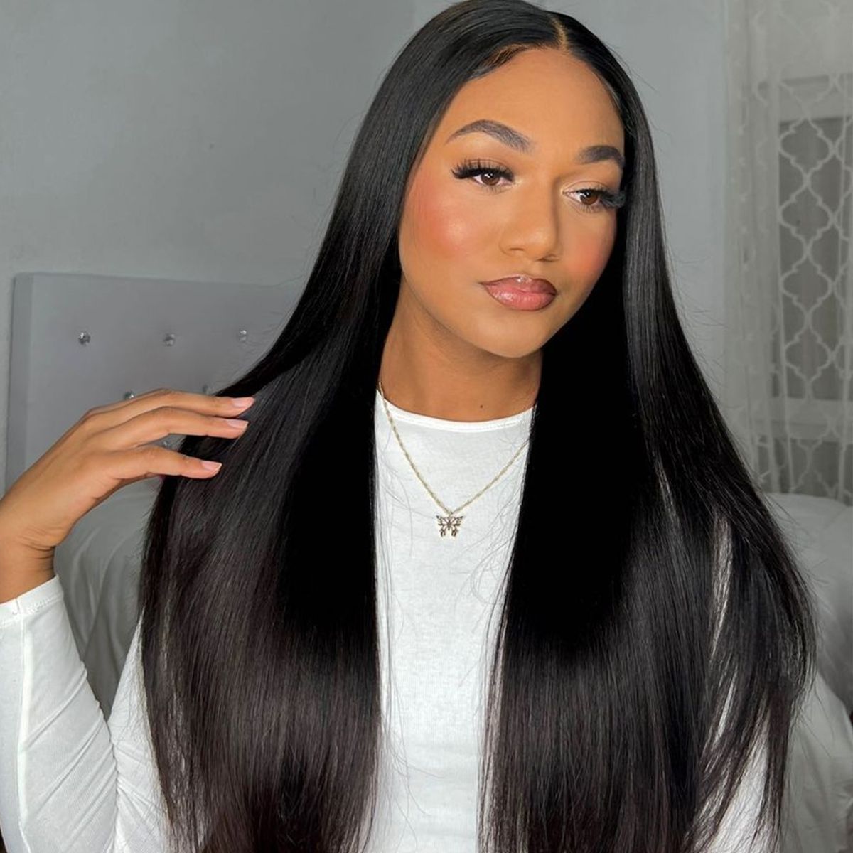 Ready To Go Glueless 5×6 Lace Closure Straight Wig