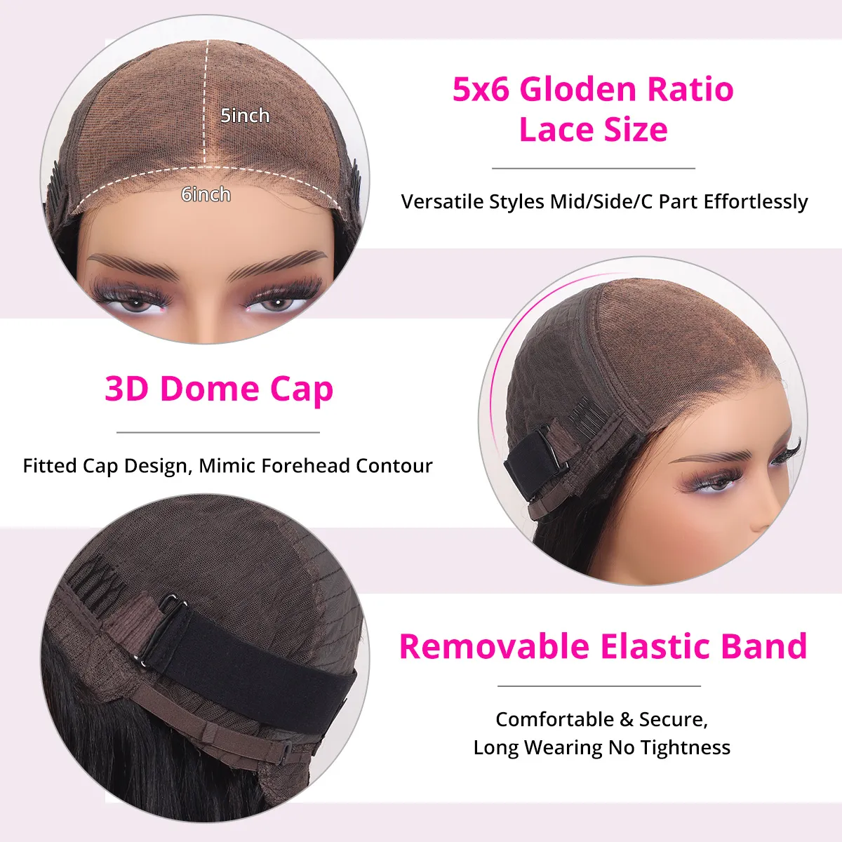 Wear And Go Glueless 5×6 Lace Wigs