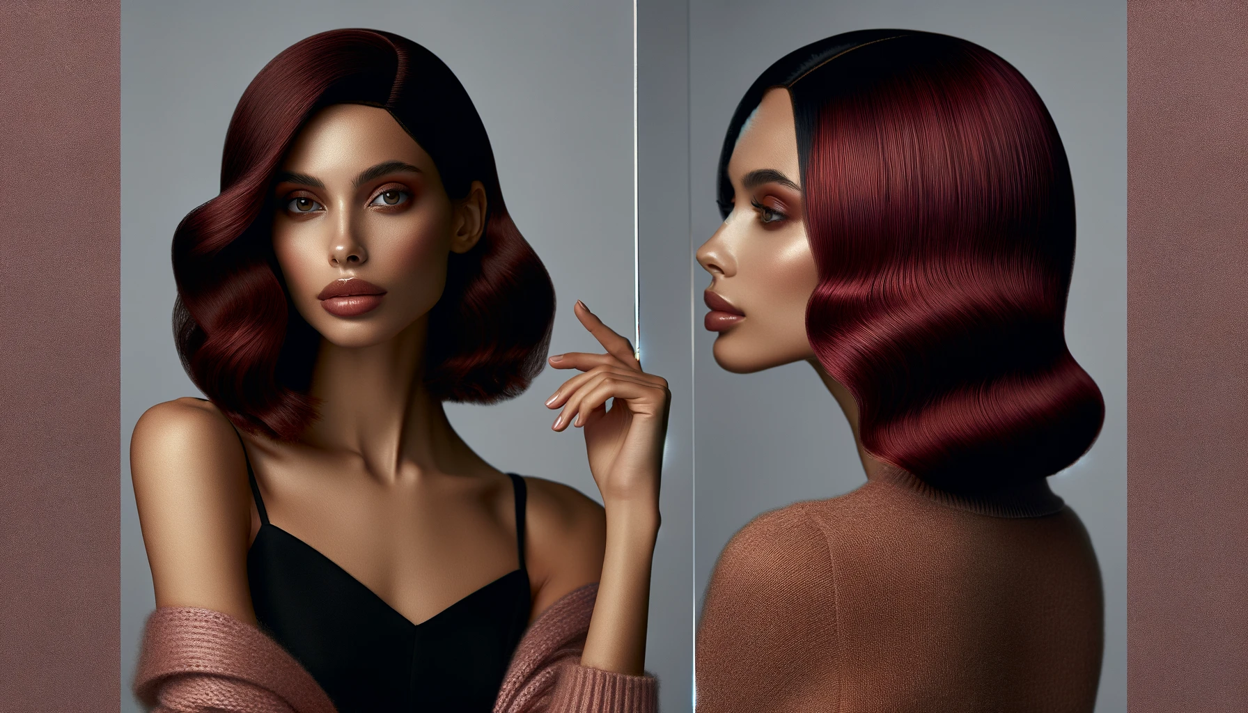 Selection of Burgundy Wigs