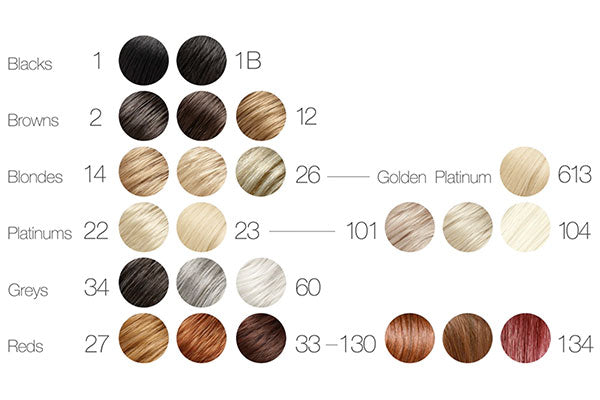 Wig Color Codes