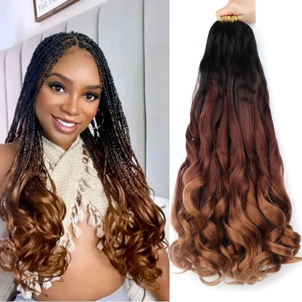 french curl braid wig