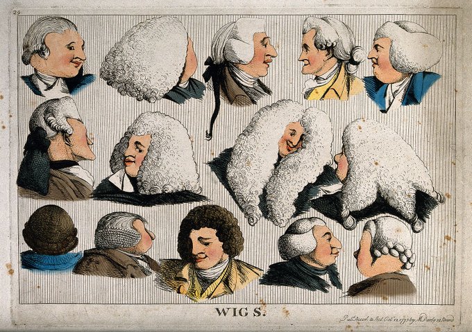 French Wigs 1700s 