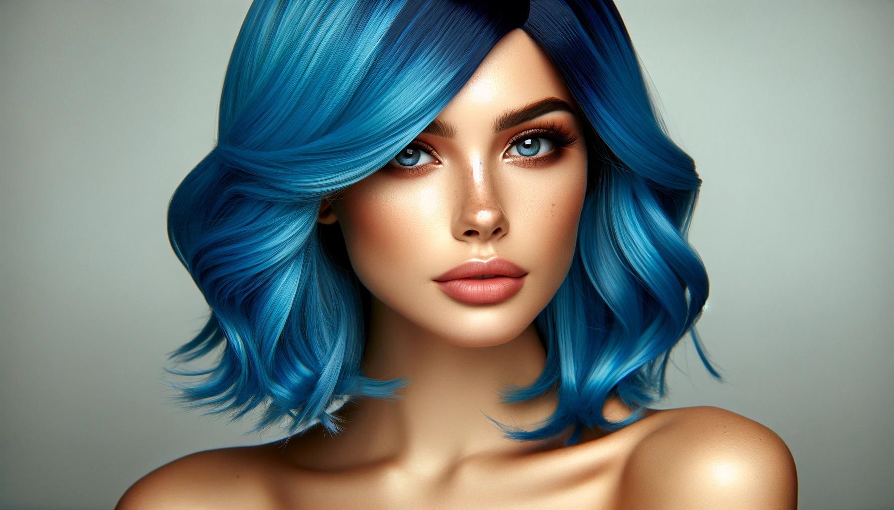 Dini Wigs of Blue Wig