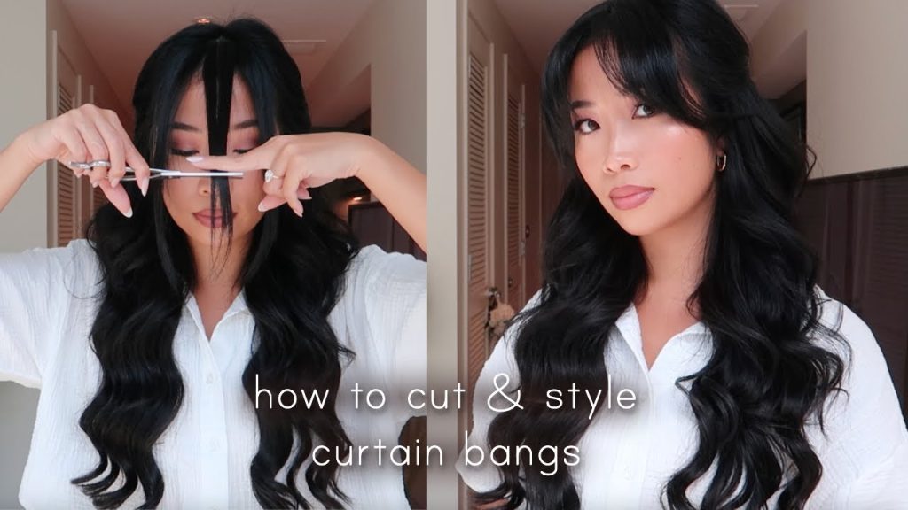 How to Create Curtain Bangs on a Wig