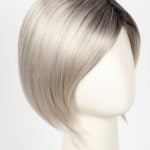 SILVER-BLONDE-ROOTED