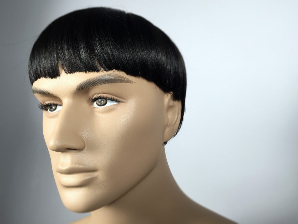 Trim Bangs on Men's Wigs