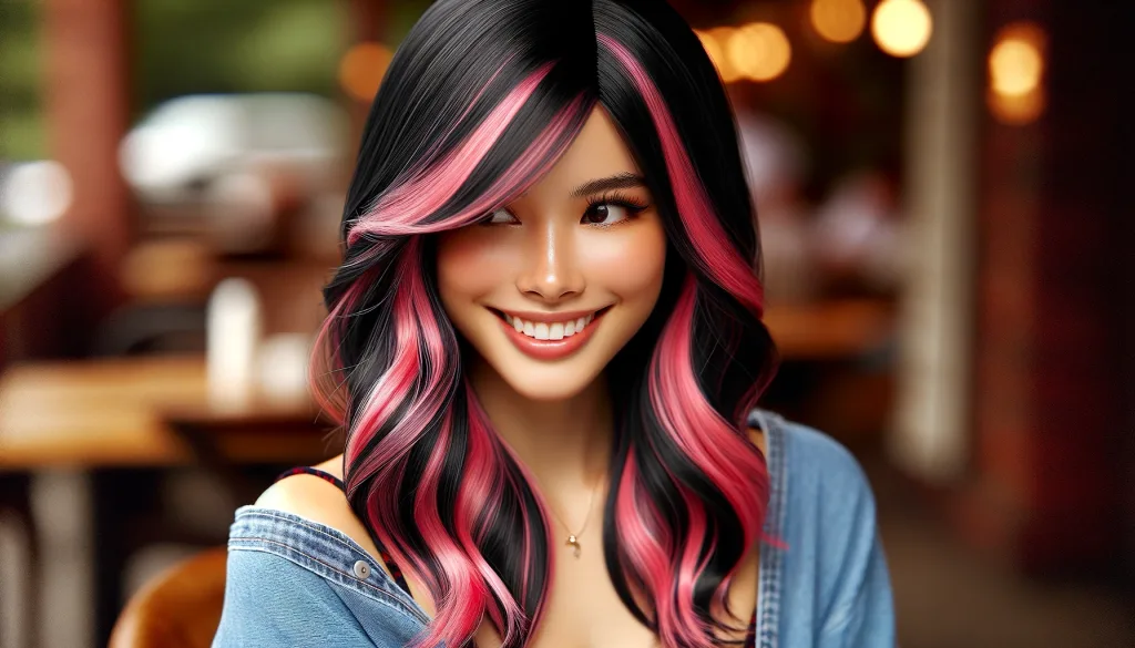 Characteristics of Black and Pink Mixed Color Wigs