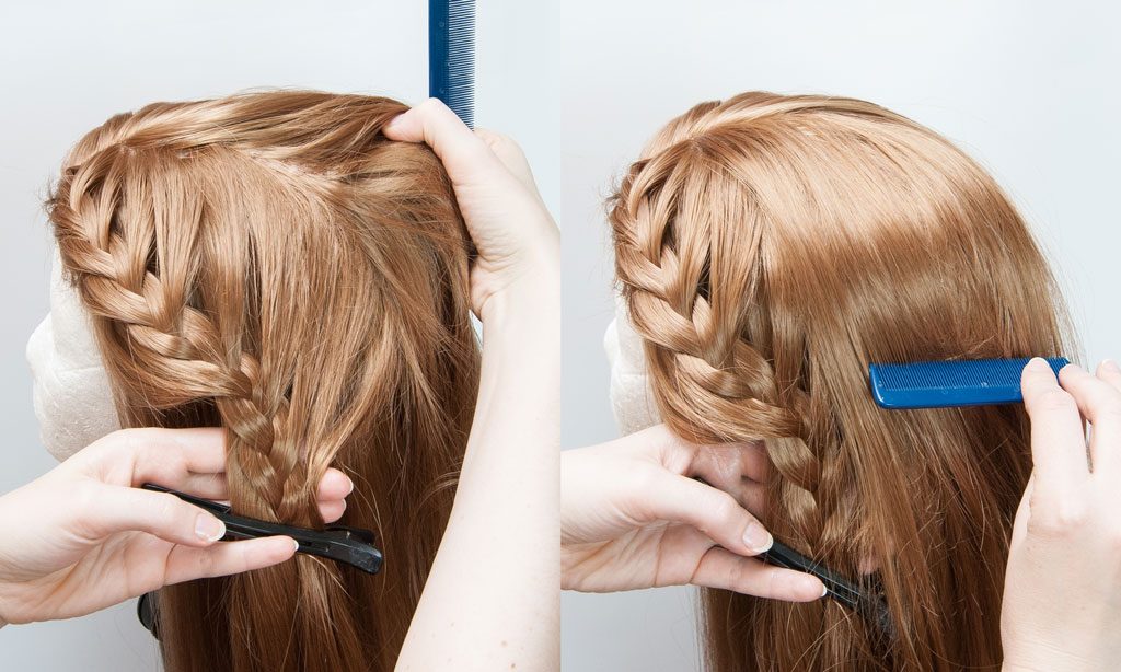 Braiding a wig tutorial