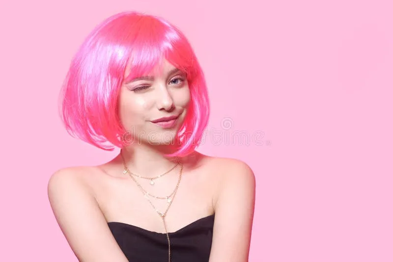 Pink Cute Wig Hairstyles