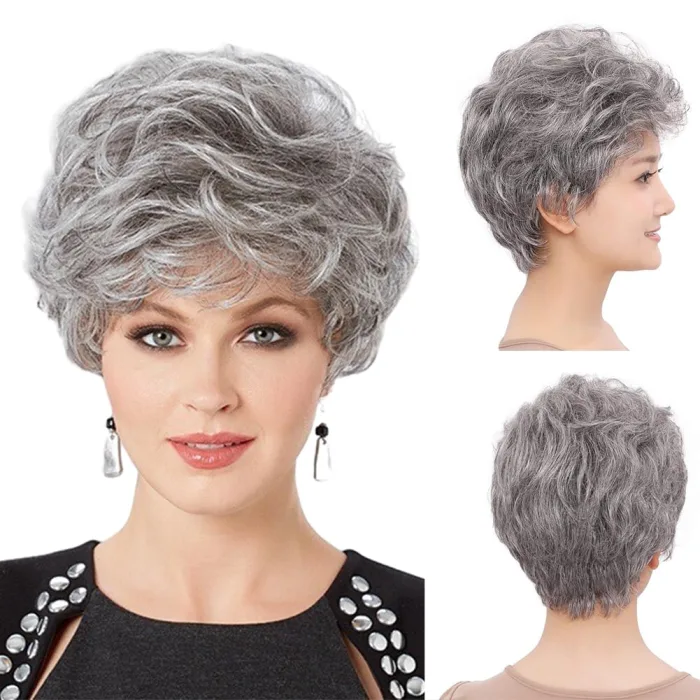 Curly Silver Gray