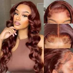 26 Inch reddish brown wig