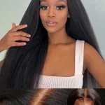 Kinky Straight 7X5 Bye Bye Knot Wig 24 Inch