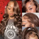 18 Inch 13x4 Brown Lace Front Wig