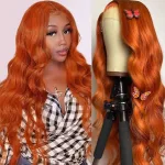 30 Inch 13x4 Ginger Orange Wigs