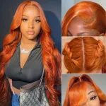 22 Inch 13x4 Ginger Orange Wigs