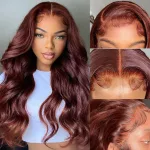 28 Inch reddish brown wig