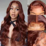 24 Inch reddish brown wig