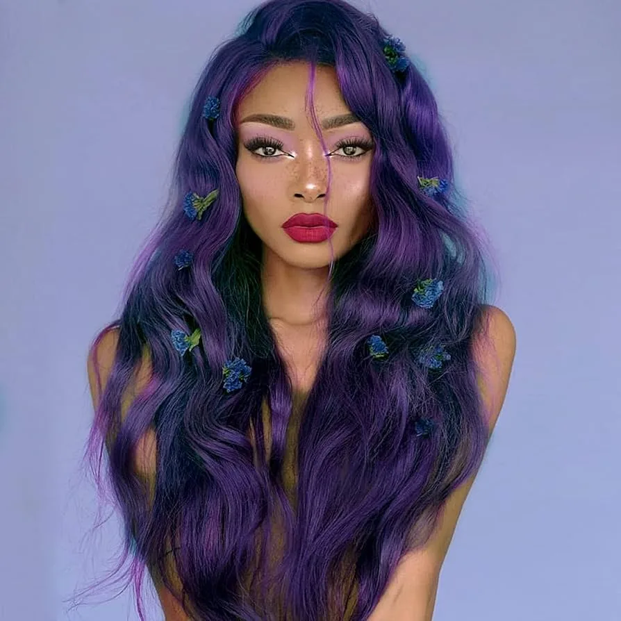 How to Style a Purple Lace Front Wig