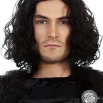 Jon Snow Wig Short Wig + Shield Pin