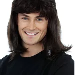 Black Mullet Wig