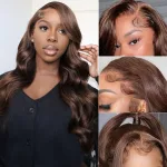 28 Inch 13x4 Brown Lace Front Wig