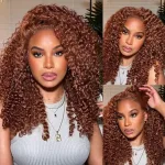 Auburn Brown 13X4 Lace Front Wig 20 Inch