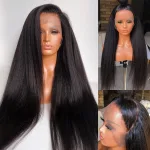 28 Inch Natural Black Kinky Straight