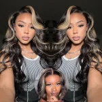 Bye Bye Knots 7X5 Highlight Blonde Body Wave Wig 22 Inch