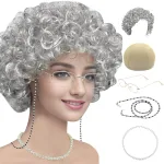 Base Size Silver White Afro