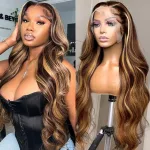 26 Inch Highlight Wig Wavy