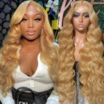 20 Inch Honey Blonde Lace Front Wig Human Hair