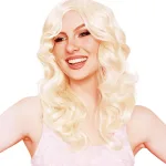 Long Curly Blonde Wig