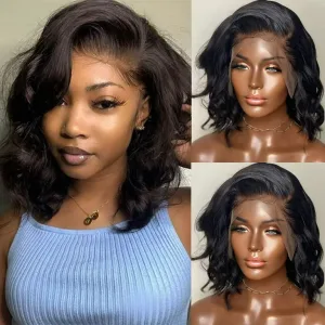 human hair glueless lace wig