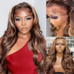 18 Inch Highlight Wig Wavy