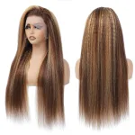 30 Inch Highlight Ombre Kinky Straight Wig