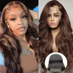 16 Inch 13x4 Brown Lace Front Wig