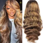 26 Inch 13x4 Honey Blond Wig