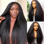 20 Inch Natural Black Kinky Straight