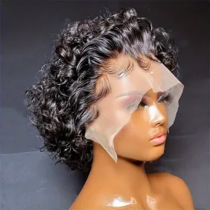 Pixie cut human hair wig