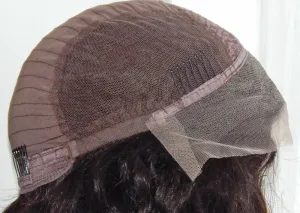 Close-up of lace front and full lace wig caps