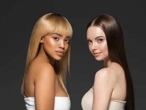 Comparison between synthetic and human hair wigs