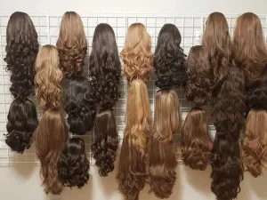 Gallery of different wig styles and colors