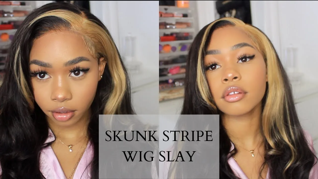 All About Skunk Stripe Wigs