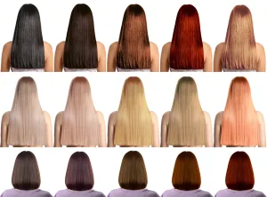 Diverse range of wig styles and colors