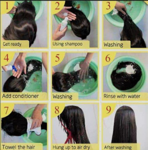 Cleaning and conditioning a wig