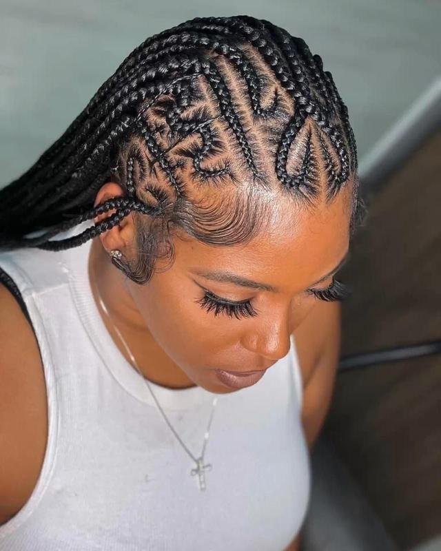 Stylish trending cornrows