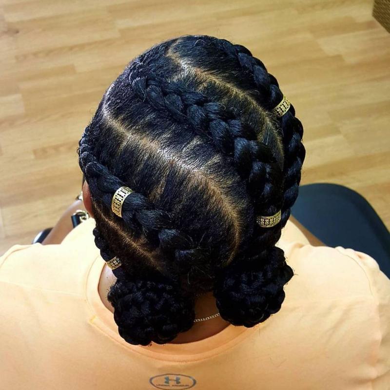 Goddess braids style