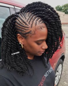 Curly Bob with Braided Detail